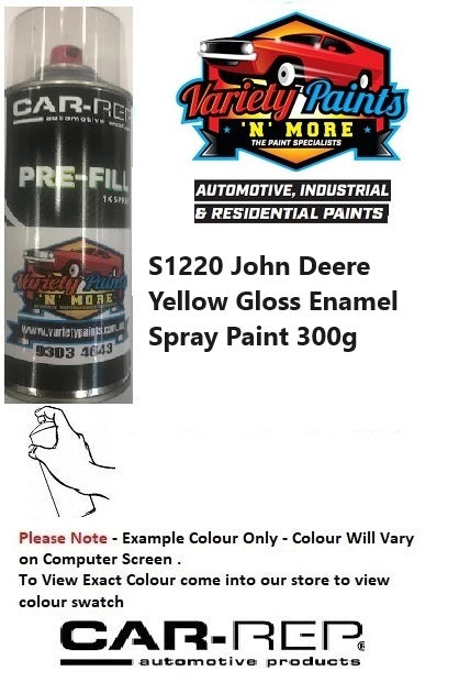 S1220 John Deere Yellow Gloss Enamel Spray Paint 300g 3IS 40A