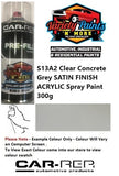 S13A2 Clear Concrete Grey SATIN FINISH ACRYLIC Spray Paint 300g