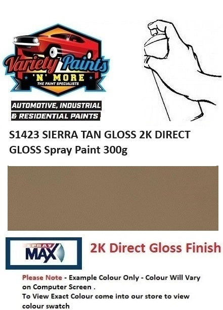 S1423 SIERRA TAN GLOSS 2K DIRECT GLOSS Spray Paint 300g