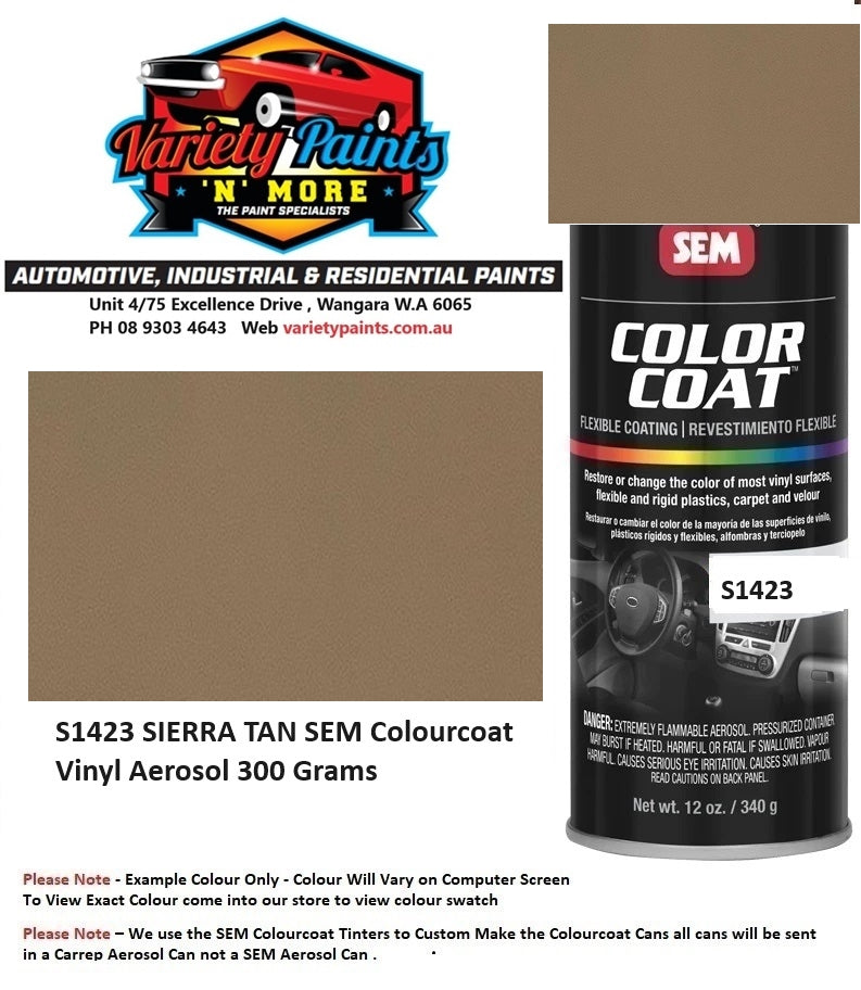 S1423 SIERRA TAN SEM Colourcoat Vinyl Aerosol 300 Grams