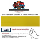 S1501 Light Yellow Gloss CMP 2K Aerosol Paint 300 Grams