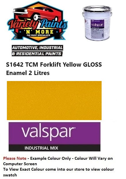 S1642 TCM Forklift Yellow GLOSS Enamel 2 Litres