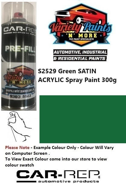 S2529 Green SATIN ACRYLIC Spray Paint 300g