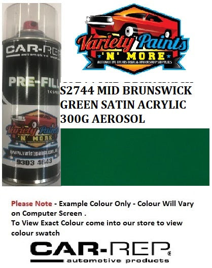 S2744 MID BRUNSWICK GREEN SATIN ACRYLIC 300G AEROSOL