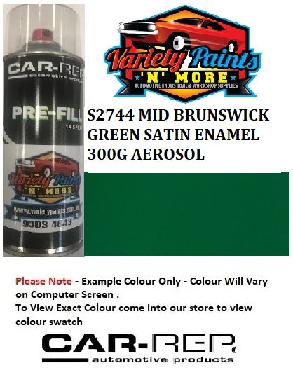 S2744 MID BRUNSWICK GREEN SATIN ENAMEL 300G AEROSOL