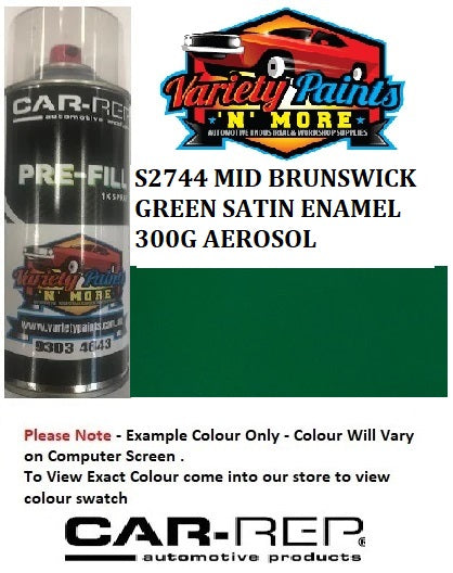 S2744 MID BRUNSWICK GREEN SATIN ENAMEL 300G AEROSOL
