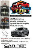 S2C Machine Grey Metallic Suitable for Hyundai BASECOAT Spray Paint 300 Grams