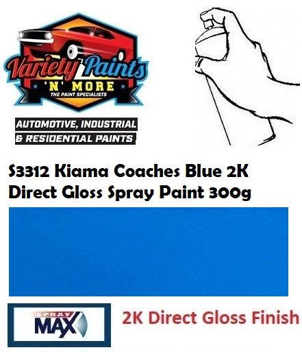 S3312 Kiama Coaches Blue/Blaze Blue 2K Direct Gloss Spray Paint 300g