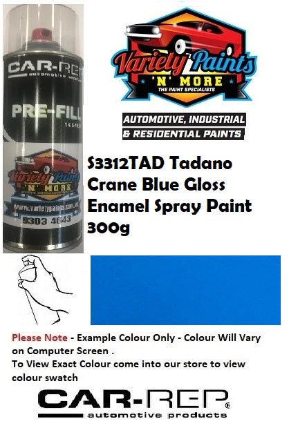 S3312TAD Tadano Crane Blue Gloss Enamel Spray Paint 300g