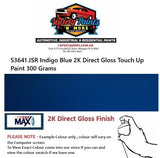 S3641 JSR Indigo Blue 2K Direct Gloss Touch Up Paint 300 Grams