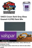 S4425 Crown Dark Grey Gloss Enamel 4 LITRE Paint Mix