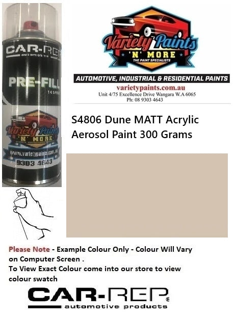 S4806 Dune MATT Acrylic Aerosol Paint 300 Grams