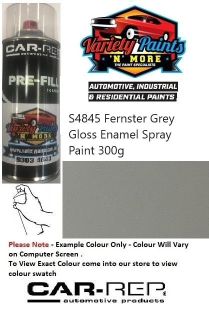 S4845 Fernster Grey Gloss Enamel Spray Paint 300g