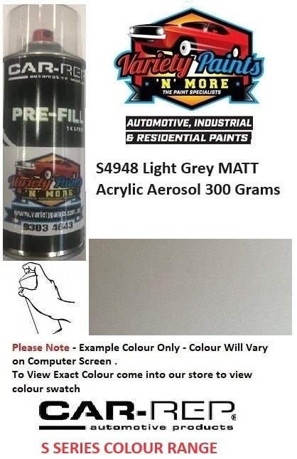 S4948 Light Grey MATT ACRYLIC Aerosol 300 Grams