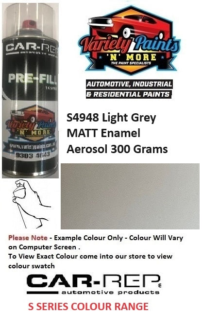 S4948 Light Grey MATT Enamel Aerosol 300 Grams