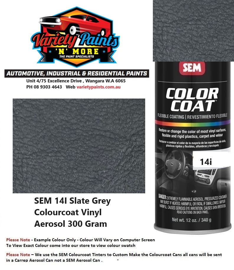 SEM 14I Slate Grey Colourcoat Vinyl Aerosol 300 Gram 1IS 39A
