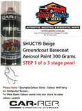 SHUC119 Beige Groundcoat Basecoat Aerosol Paint 300 Grams STEP 1