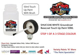SHUC1246 WHITE Groundcoat Basecoat Touch Up Paint 50ML STEP 1