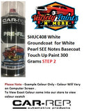SHUC408 White Groundcoat  for White Pearl SEE Notes STEP 2 Basecoat Touch Up Paint 300 Grams