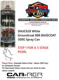 SHUC628 White Groundcoat 888 BASECOAT 300G Spray Can STEP 1
