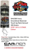 SHUC801 Ivory Groundcoat Basecoat Touch Up Paint Aerosol 300 Grams STEP 1