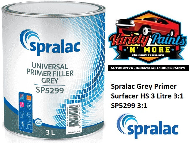 Spralac Grey Primer Filler HS 3 Litre 3:1 SP5699