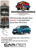 SPB Sporty Blue Metallic Pearl VARIANT 2 (DIRTIER & Redder) KIA BASECOAT Spray Paint 300 Grams 