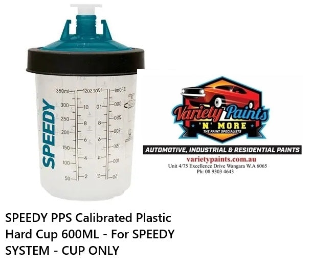 SPEEDY PPS Calibrated Plastic Hard Cup 600ML - For SPEEDY SYSTEM