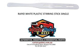 RAPID WHITE PLASTIC MIXING / STIRRING STICK SINGLE
