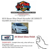 SU9 Stone Blue Pearl Hyundai 2K DIRECT GLOSS Aerosol Paint 300 Grams