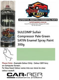 SULCOMP Sullair Compressor Pale Green FADED Satin Enamel Spray Paint 300g