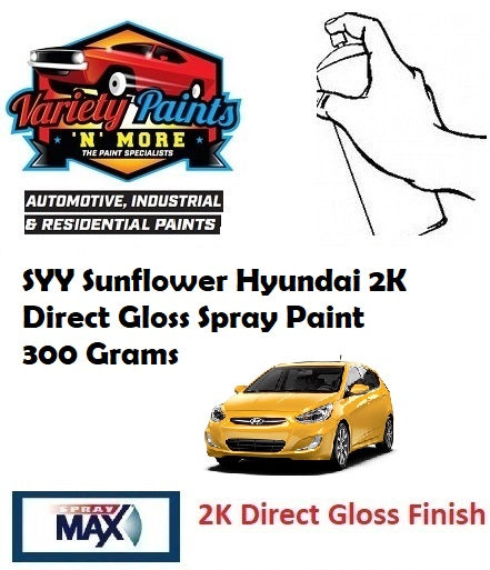 SYY Sunflower Hyundai 2K DIRECT GLOSS Spray Paint 300 Grams