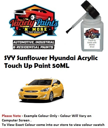 SYY Sunflower Hyundai Acrylic Touch Up Paint 50ML
