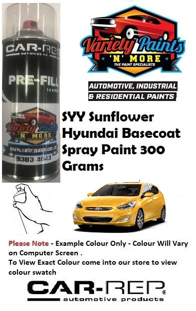 SYY Sunflower Hyundai BASECOAT Spray Paint 300 Grams