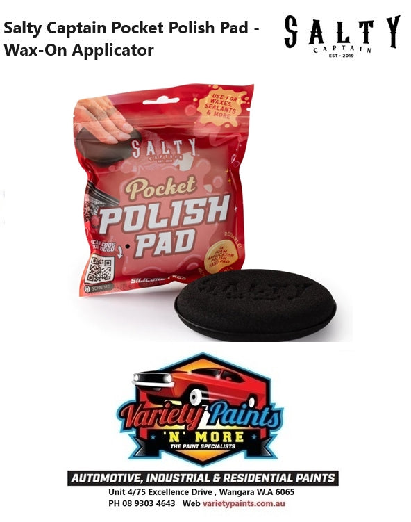 Salty Captain Pocket Polish Pad - Wax-On Applicator