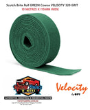 Scotch Brite Roll GREEN Coarse VELOCITY 320 GRIT