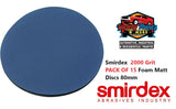 Smirdex 2000 Grit PACK OF 15 Foam Matt Discs 80mm
