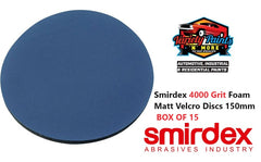 Smirdex 4000 Grit PACK OF 15 Foam Matt Discs 150mm