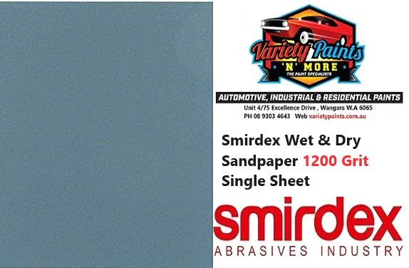Smirdex Wet & Dry Sandpaper 1200 Grit Single Sheet