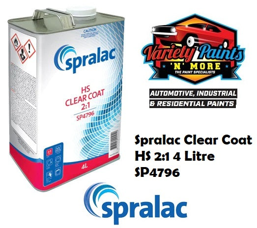 Spralac Clear Coat HS 2:1 4 Litre SP4796