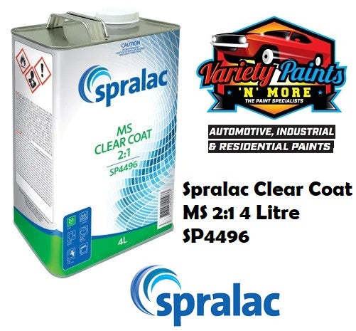 Spralac 2K Clear Coat MS 2:1 4 Litre SP4496