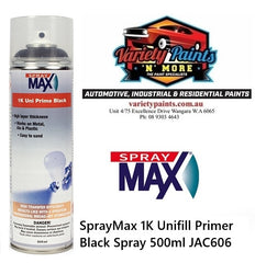 SprayMax 1K Unifill Primer Black Spray 500ml JAC606