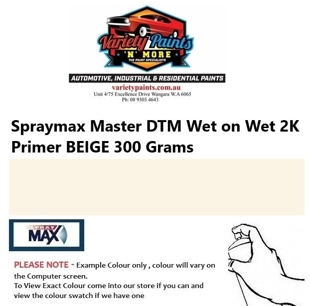Spraymax Master BEIGE DTM Wet on Wet 2K Primer 300 Grams