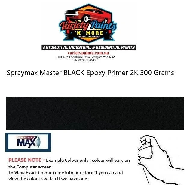Spraymax Master BLACK Epoxy Primer 2K 300 Grams