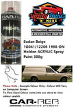 Sudan Beige 1G041/12206 1968-ON Holden ACRYLIC Spray Paint 300g
