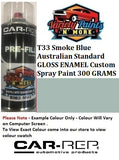 T33 Smoke Blue Australian Standard GLOSS ENAMEL Custom Spray Paint 300 GRAMS