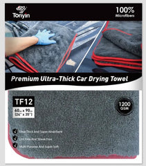 Tonyin Premium Ultra Thick Car Drying Towel 1200Gsm (TF12) 60x90cm