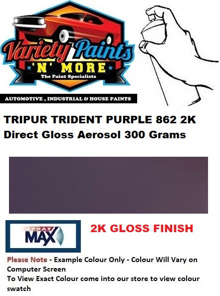 TRIPUR TRIDENT PURPLE 862 2K Direct Gloss Aerosol 300 Grams