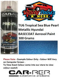 TU6 Tropical Sea Blue Pearl Metallic Hyundai Acrylic Aerosol Paint 300 Grams
