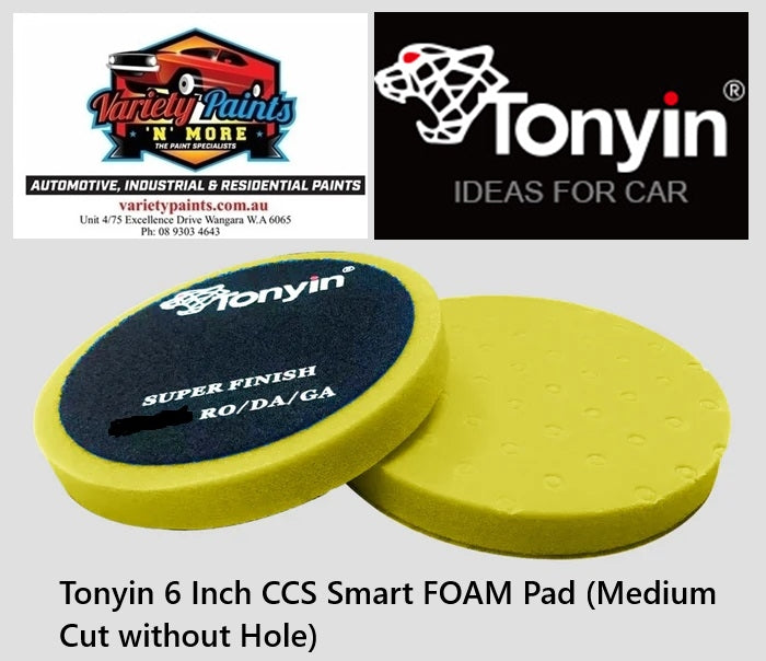 Tonyin 6 Inch CCS Smart FOAM Pad (Medium Cut without Hole)